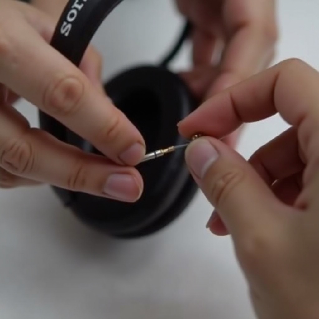 maluwag na jack wire ng mga headphone ng Sony