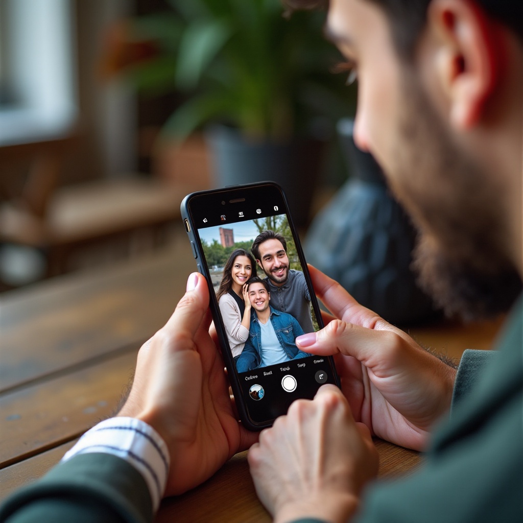 como combinar duas fotos no android