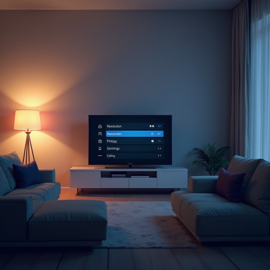 silakan ubah resolusi sumber tv philips
