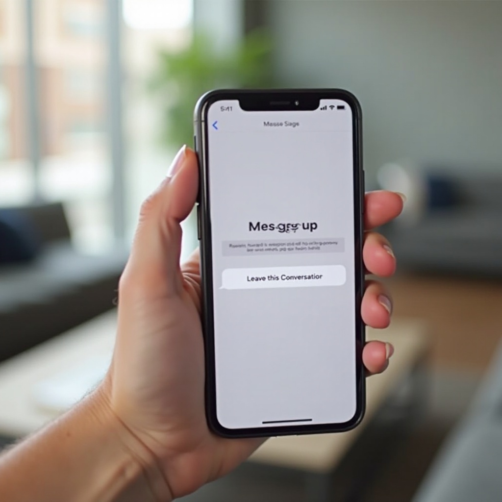 kung paano umalis sa isang mensahe ng grupo sa iPhone