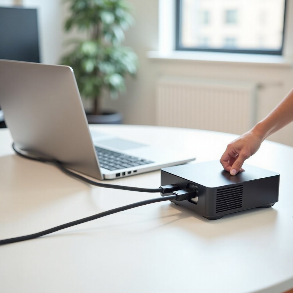 cara menghubungkan Chromebook ke proyektor