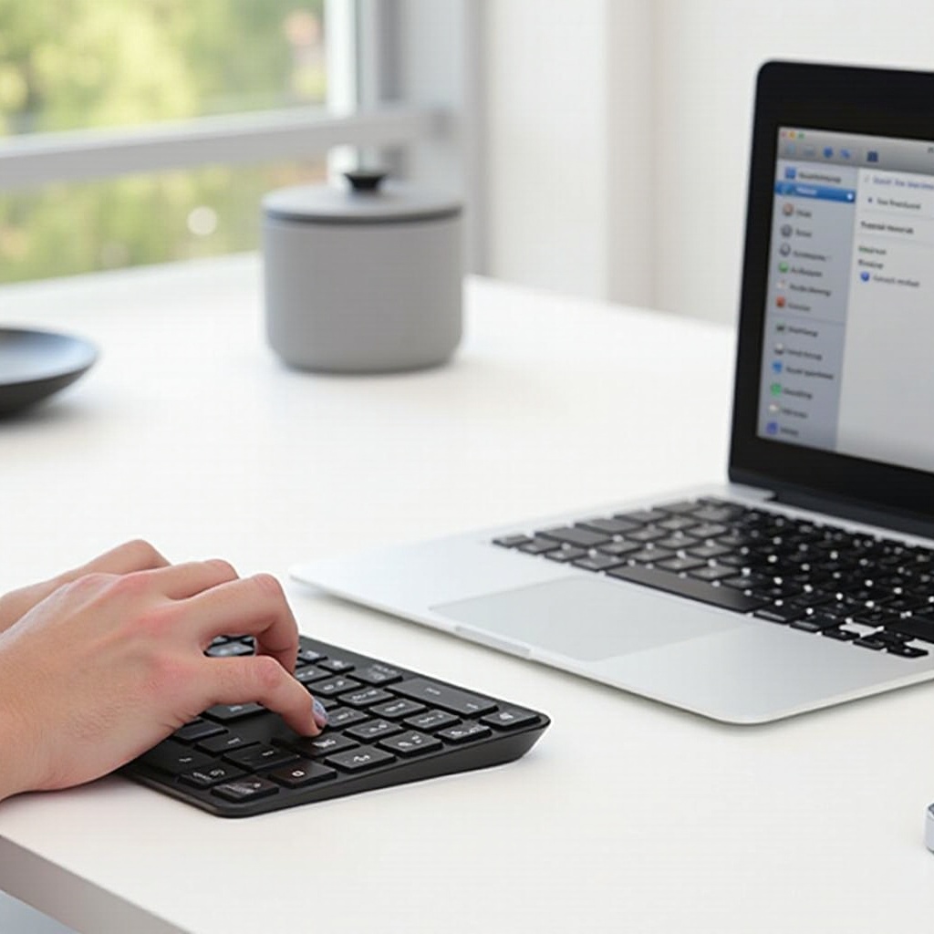 كيفية توصيل iclever ic-bk05 بجهاز كمبيوتر محمول