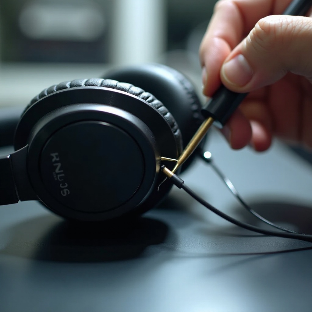 fones de ouvido sony fio do conector solto