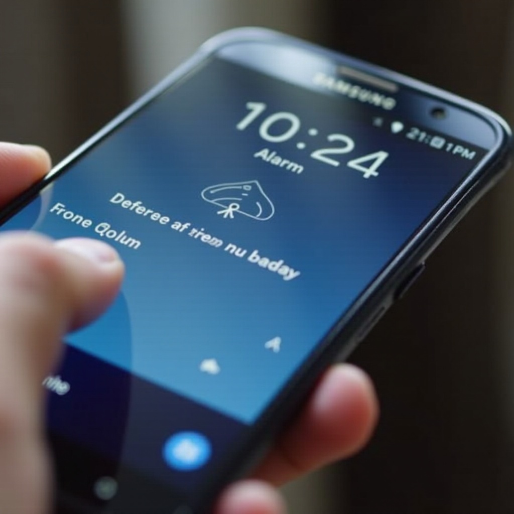 como definir o alarme em um telefone Samsung