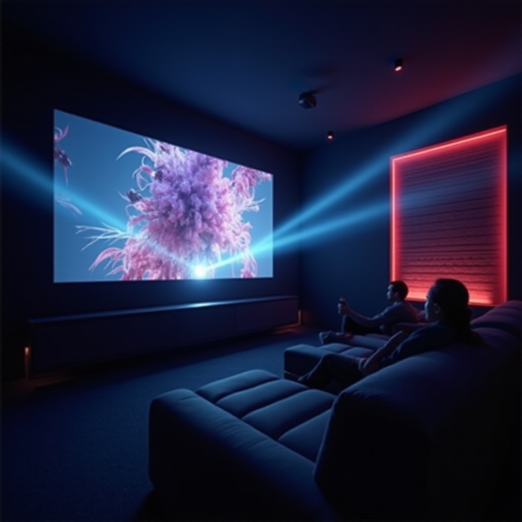 4k na projector na may dolby vision