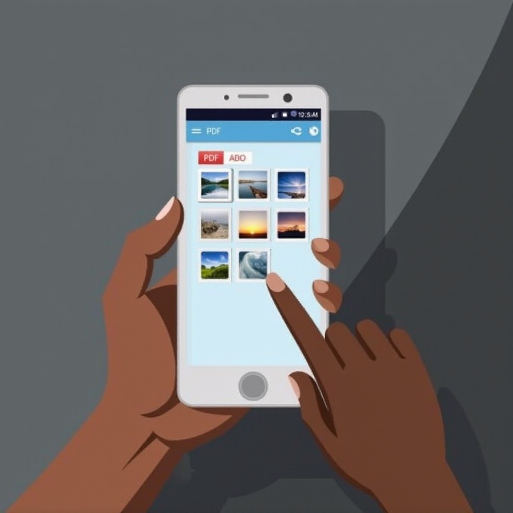 كيفية تحويل صور متعددة إلى ملف PDF واحد على الجوال