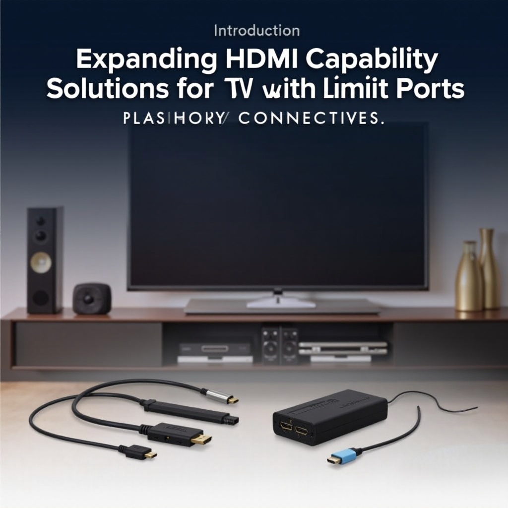 não há portas HDMI suficientes na TV