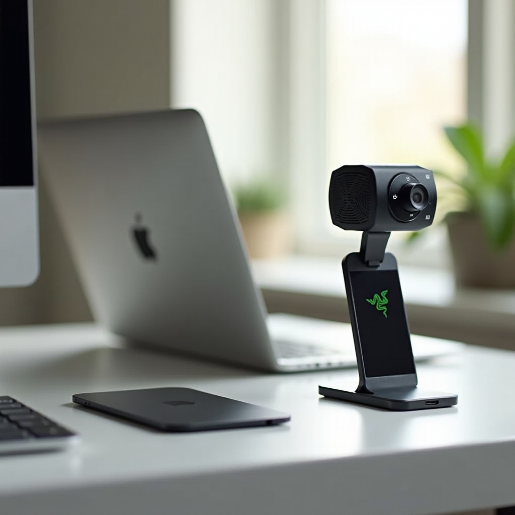 pode o razer kiyo pro ultra caber no macbook