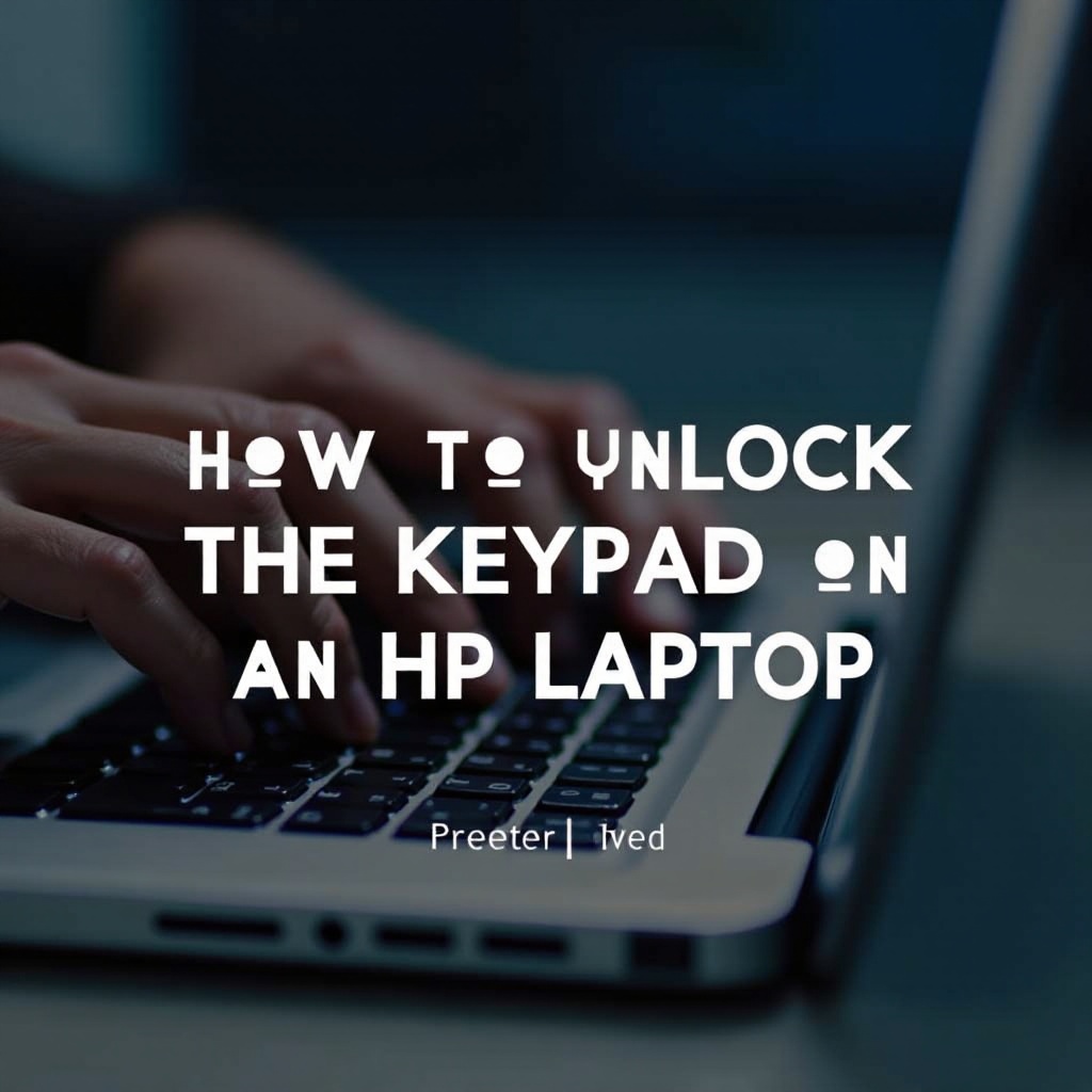 kung paano i-unlock ang keypad sa hp laptop