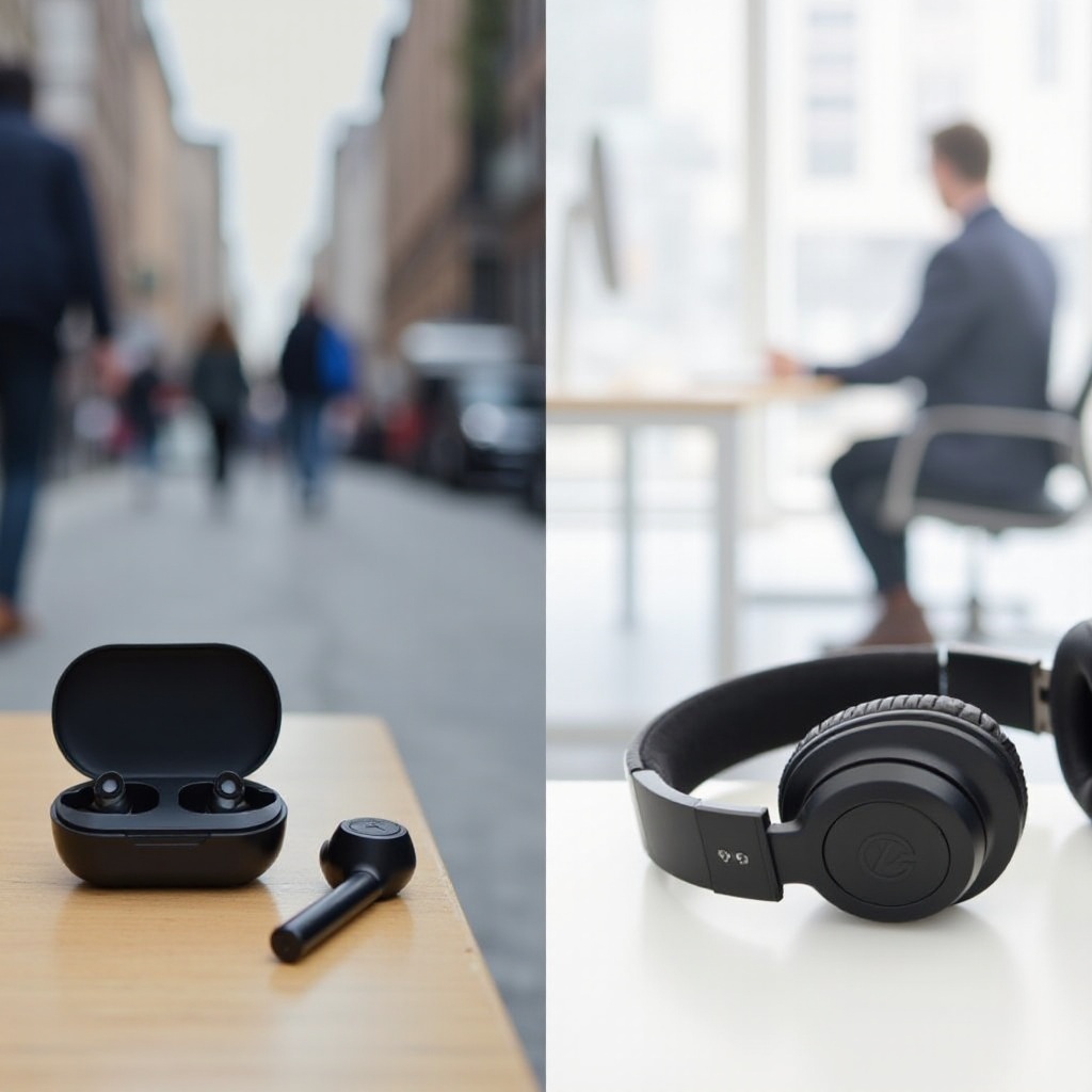 mga noise cancelling earbud vs mga noise cancelling headphone