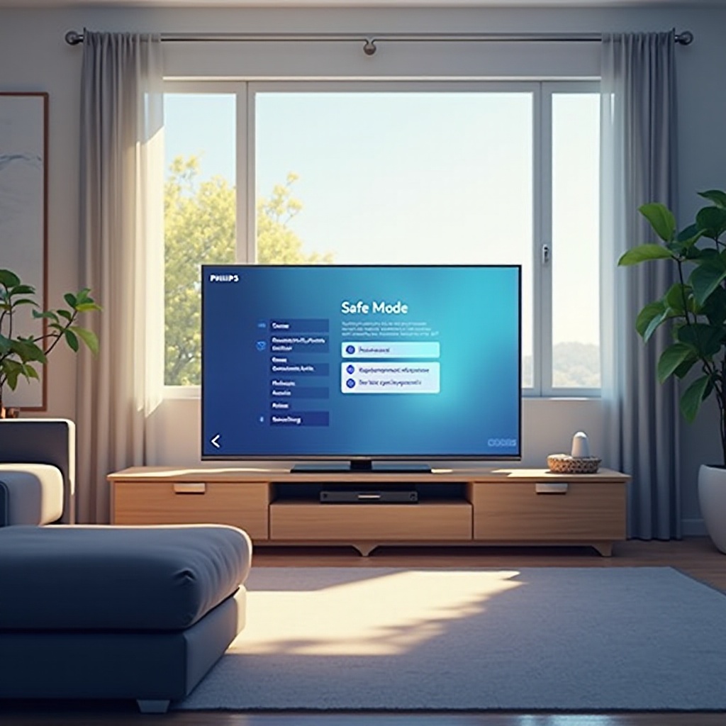 ทีวีฟิลิปส์ในโหมดปลอดภัย