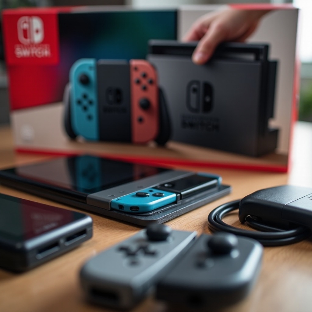 nintendo switch o que está na caixa